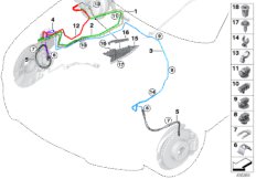 Трубопровод тормозного привода Пд