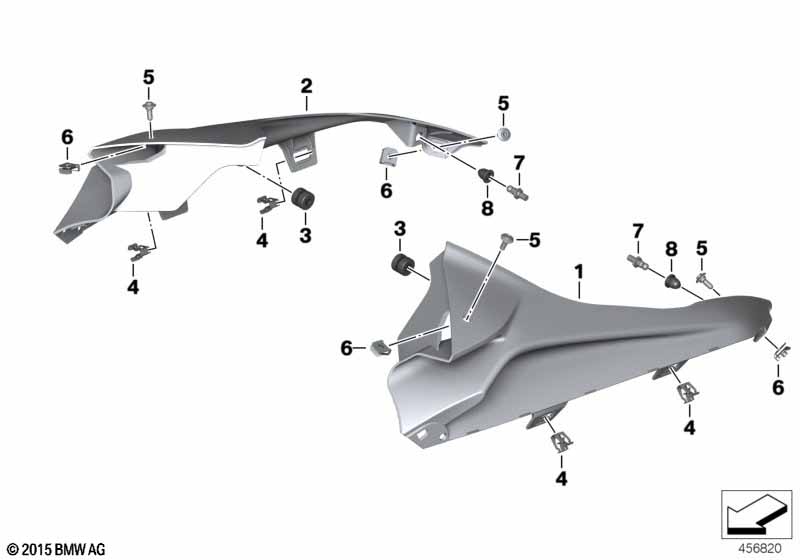 Боковая обшивка вверху