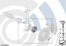 Рем.комплект ступицы переднего колеса