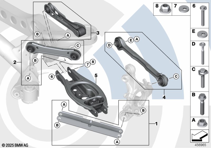 Ремкомплекты рычагов и растяжек