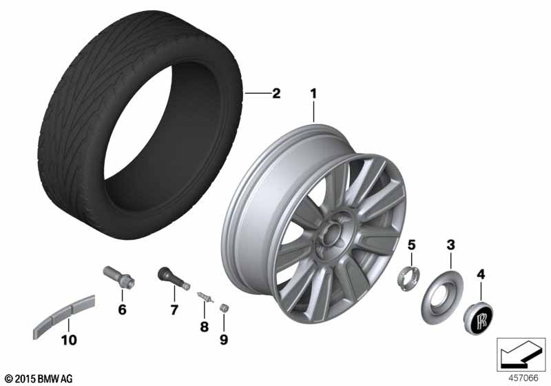 Л/с колесный диск, дизайн 652