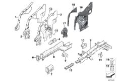 Колесная ниша/лонжерон