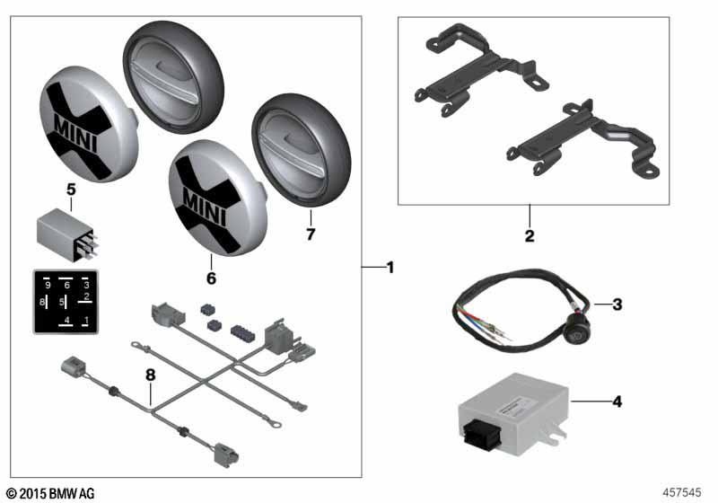 Комплект дооснащения фарой