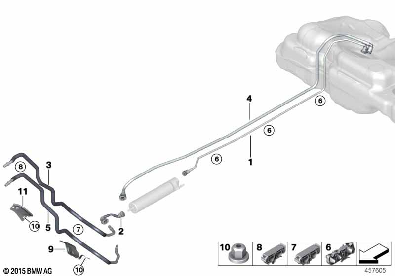 Топливопровод/ элементы крепления