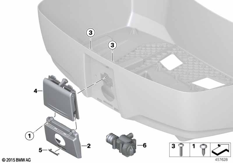 Крышка замка верхнего контейнера