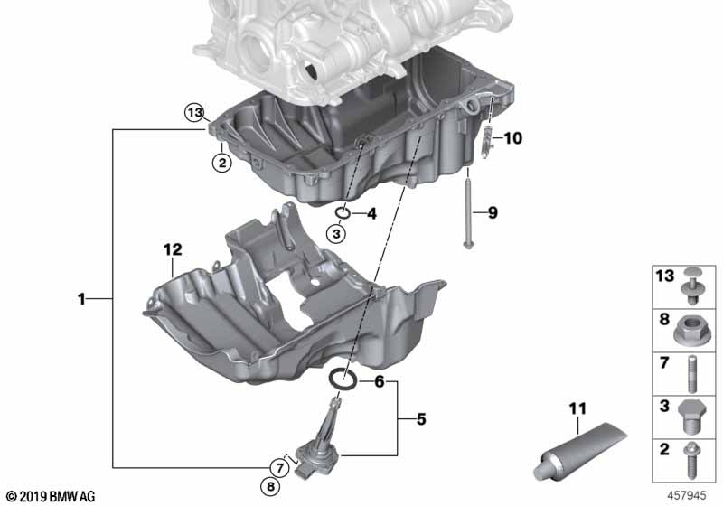 Масляный картер/маслоизмерит.приспособл.