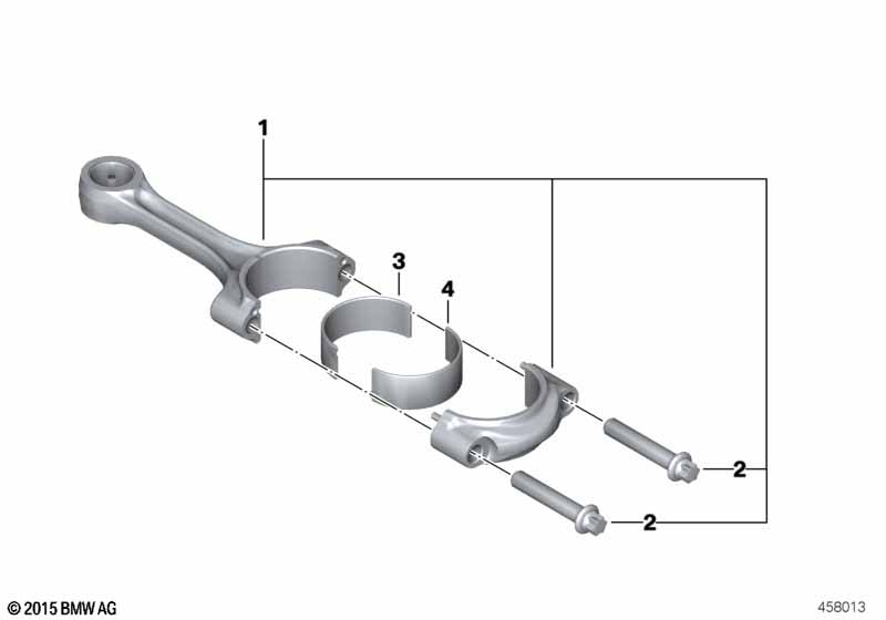 Шатун с подшипником