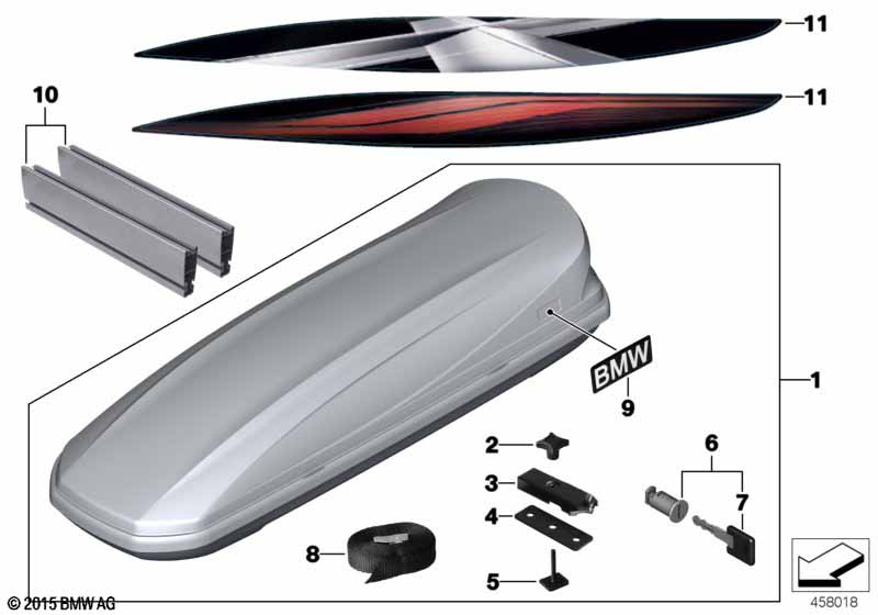Верхний контейнер для багажа 320 LCI