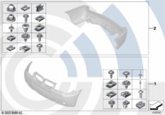 Монтажный комплект бампера