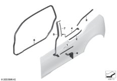 Накладки и уплотнения двери Зд