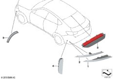 Третий фонарь стоп-сигнала/отражатель