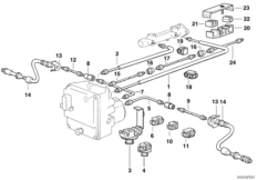 Трубопровод тормозного привода c ABS Пд