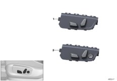 Кнопка регулировки сиденья пер.пас.