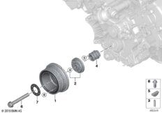 Демпфер крут.колебаний ременного прив.