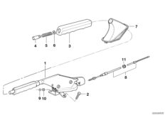 Рычаг стояночного тормоза