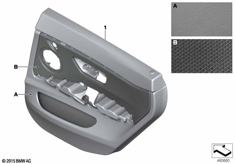Обшивка двери Individual кожа Зд