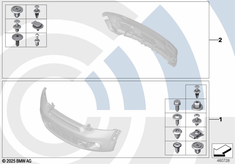 Монтажный комплект бампера