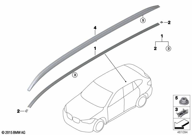 Декоративная планка крыши/леер