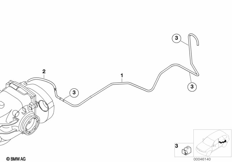 Система вентиляции редуктора задн.моста