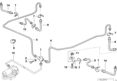 Трубопровод тормозного привода c ABS Зд