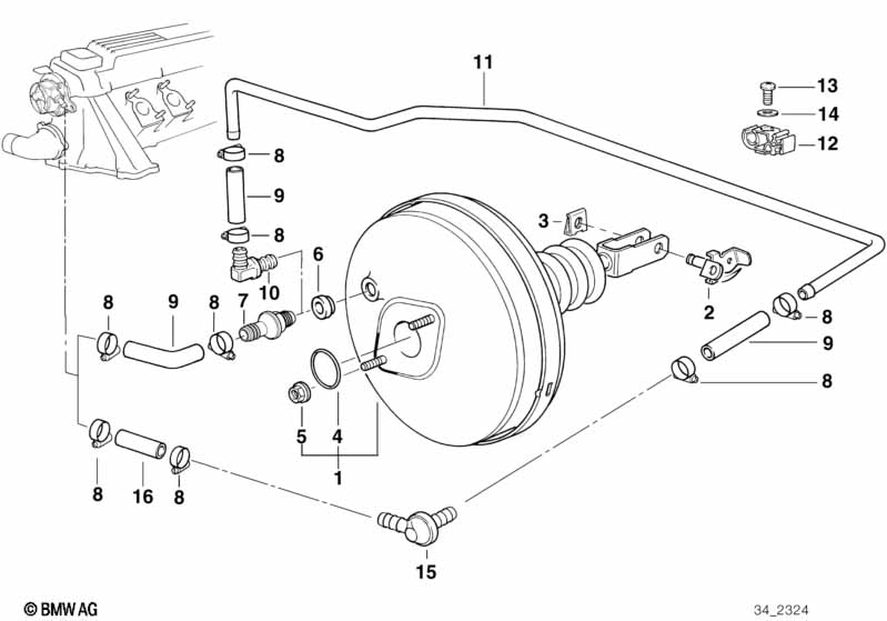 Усилитель тормозов с ASC+T