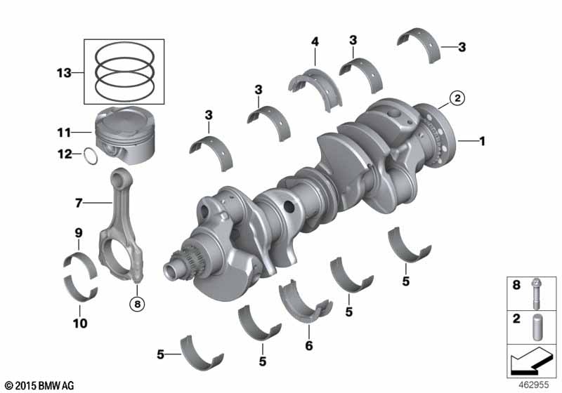 Кривош.-шатунный мех. - шатун/поршень