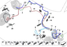 Трубопровод тормозного привода Пд
