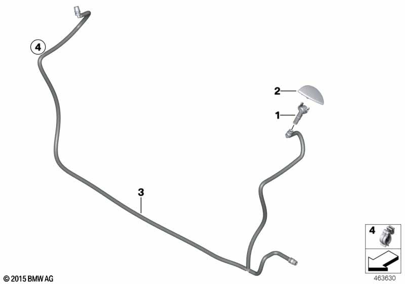 Детали системы омывателей фар