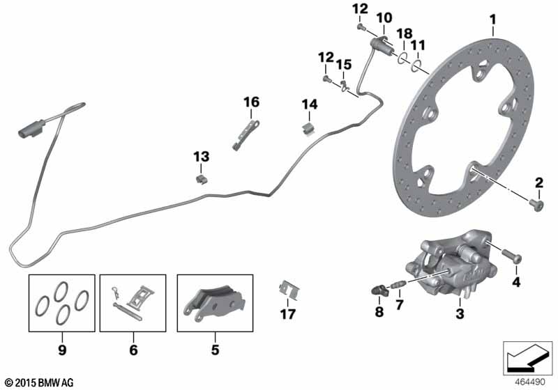 R1200 / K850 тормозной диск задний