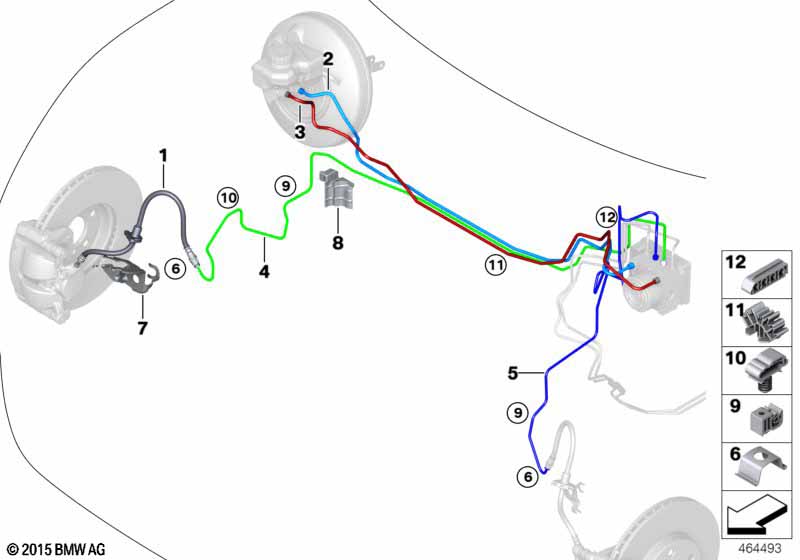 Трубопровод тормозного привода Пд