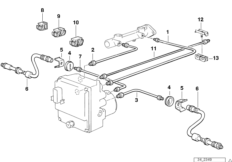 Трубопровод тормозного привода c ABS Пд
