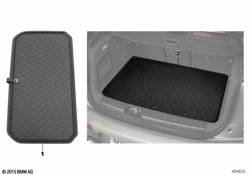 Фасонный коврик для багажника