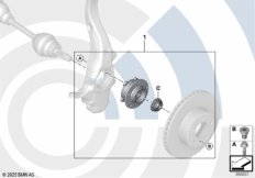 Рем.комплект ступицы переднего колеса