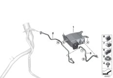 Фильтр с акт.углем/вентил.с.подачи топл.