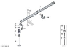 Распредвал управления впускн.клапанами