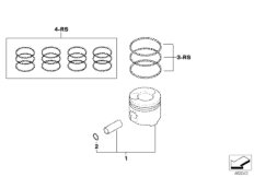 Поршень кривошипно-шатунного механизма