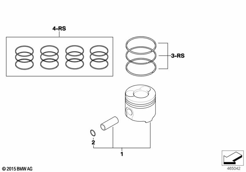 Поршень кривошипно-шатунного механизма