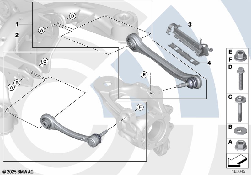 Ремкомплекты напр.рычага поп.рыч.подв.