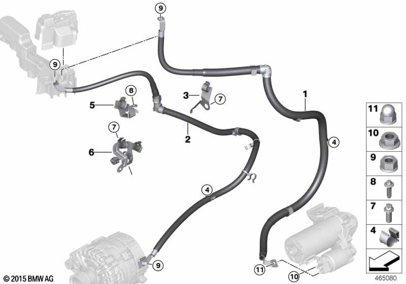 Каб.д.подкл.старт.к всп.акк./ Каб.генер.