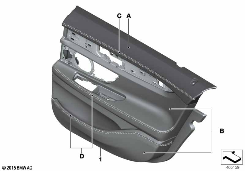 Обшивка двери Individual кожа Зд