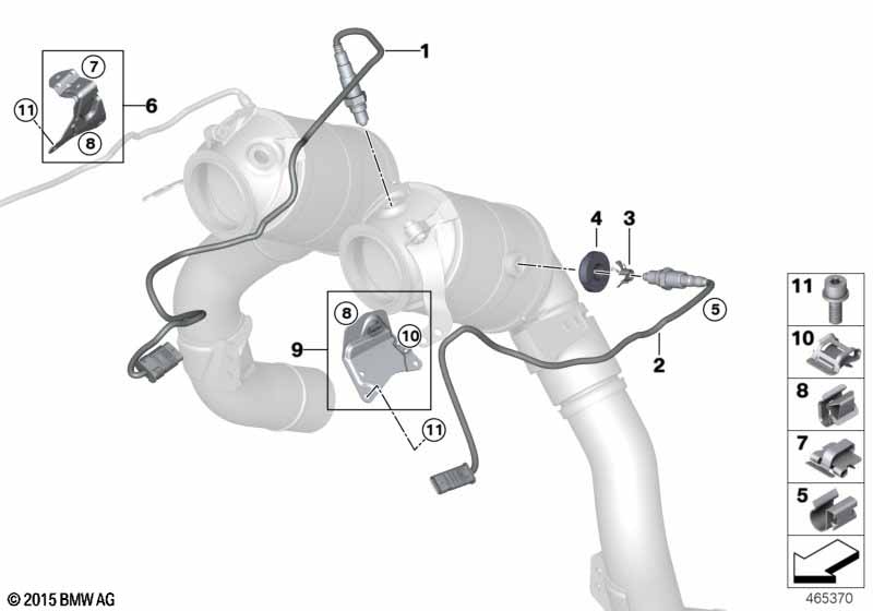 Регулирующий лямбда-зонд  N63B