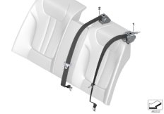 Individual ремня безопасности сзади