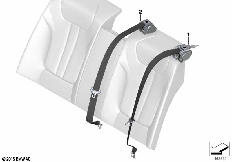 Individual ремня безопасности сзади