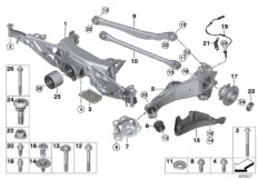 Балка мостаЗд/подвеска кол/подш.ступ.кол