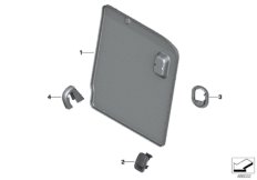 Накладки подушки заднего сиденья