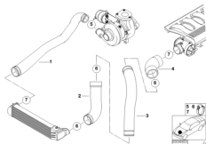 Система впуска воздуховода наддув.возд.