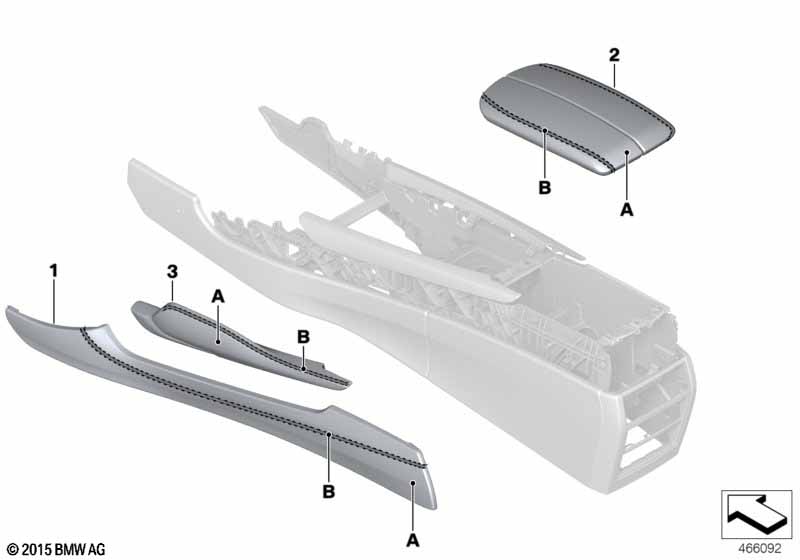 Индивид.центр.консоль/подлок. Ср