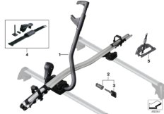 Фиксатор для туристического велосипеда