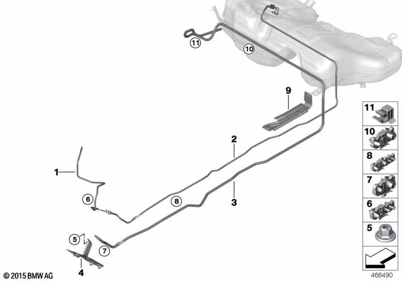 Топливопровод/ элементы крепления