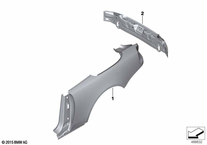 Крыло/облицовка задней части